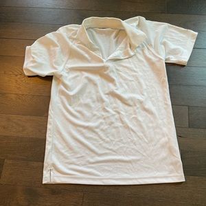 SLEZINGER Golf Polo: Men’s white collared polo, white, size: SMALL